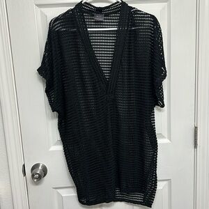 ELIF BY JORDAN TAYLOR V-NECK DOLMAN SLEEVES TUNIC BEACHWEAR COVER-UP